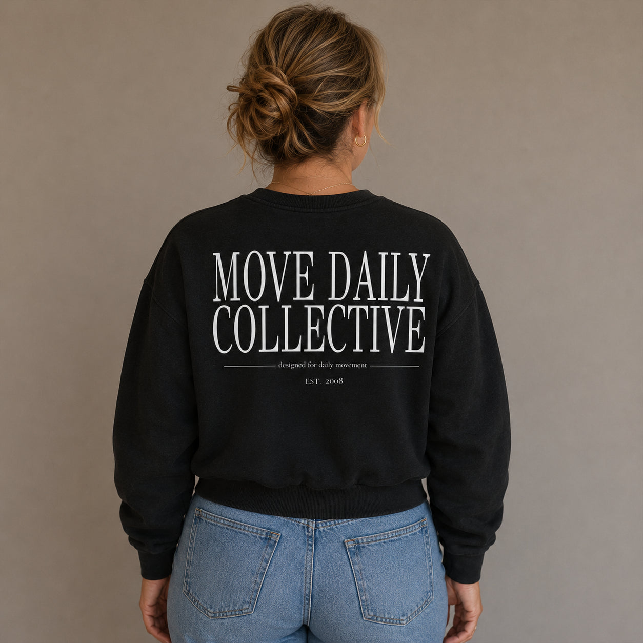 Vintage Washed Cropped Sweatshirt