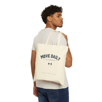 Move Daily Fitness Cotton Canvas Tote Bag