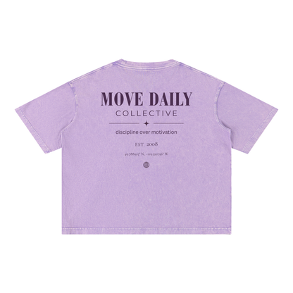 Mineral Wash Boxy Cotton Tee