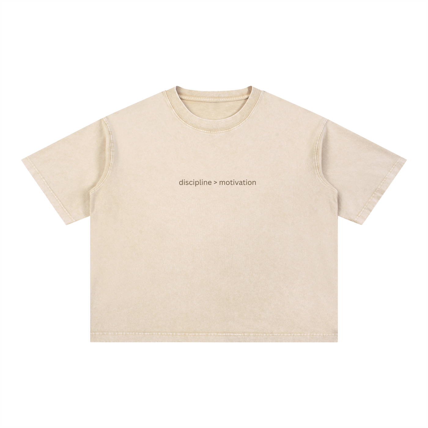 Mineral Wash Boxy Cotton Tee