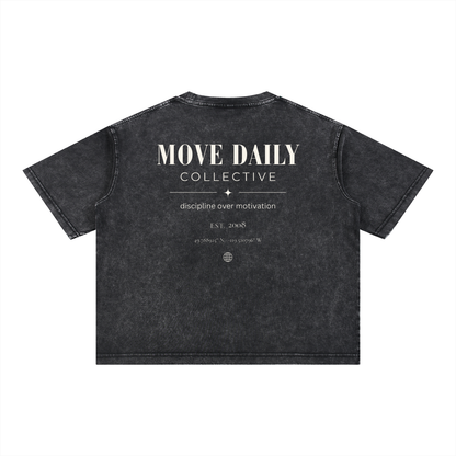 Mineral Wash Boxy Cotton Tee