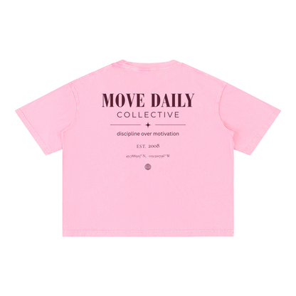 Mineral Wash Boxy Cotton Tee